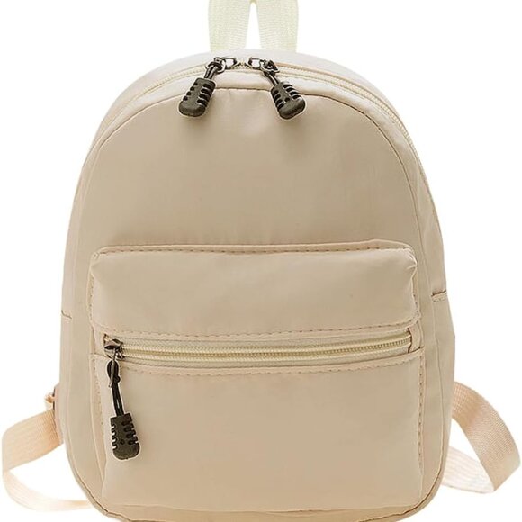 Lightweight Small Backpack for Women Nylon Polyester Travel Purse Zippers - Picture 1 of 6